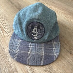 Kids Disney Mickey Denim Hat Vtg Stretchy